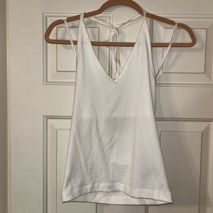 Old Navy white halter top
